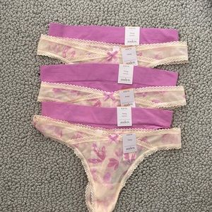 6 pairs of Auden  womens thong panties